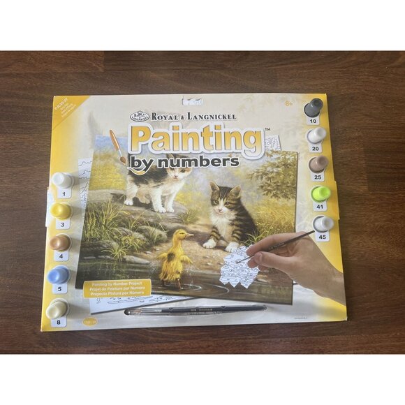 Royal & Langnickel Painting by Numbers Kittens Ducklings Kit PJL33-3T New Sealed - Picture 1 of 5
